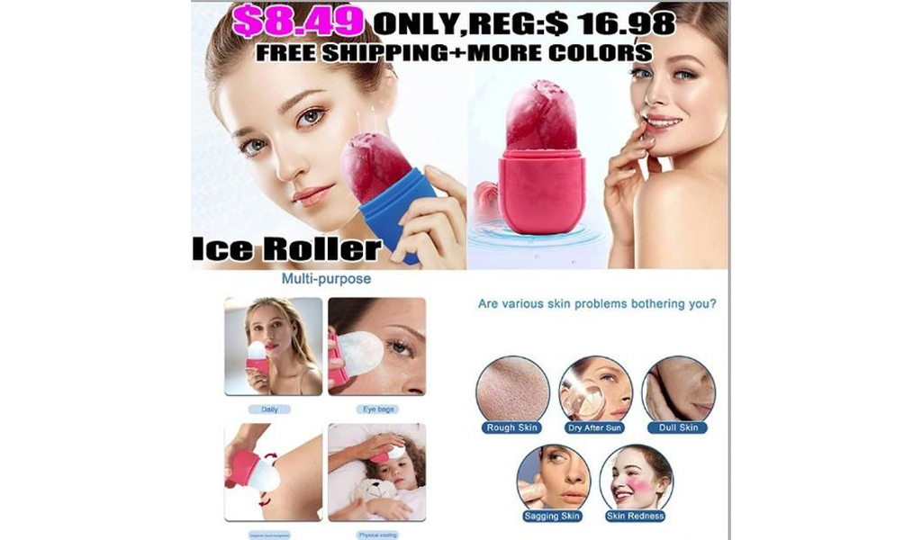 Ice Roller For Face And Eye,Ice Roller Deepen Contours Repairs Skin Facial Beauty Face Icing Tool + FREE SHIPPING