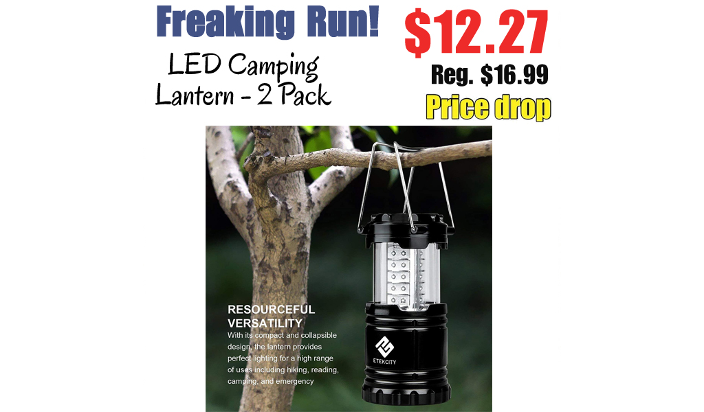 LED Camping Lantern - 2 Pack Only $12.27 Shipped on Amazon (Regularly $16.99)