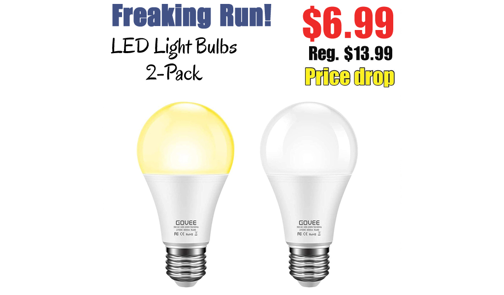 LED Light Bulbs 2-Pack Only $6.99 Shipped on Amazon (Regularly $13.99)
