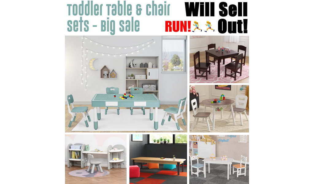 Toddler Table & Chair Sets for Less on Wayfair - Big Sale