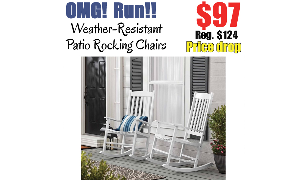 Weather-Resistant Patio Rocking Chairs Only $97 Shipped on Walmart.com (Regularly $124)