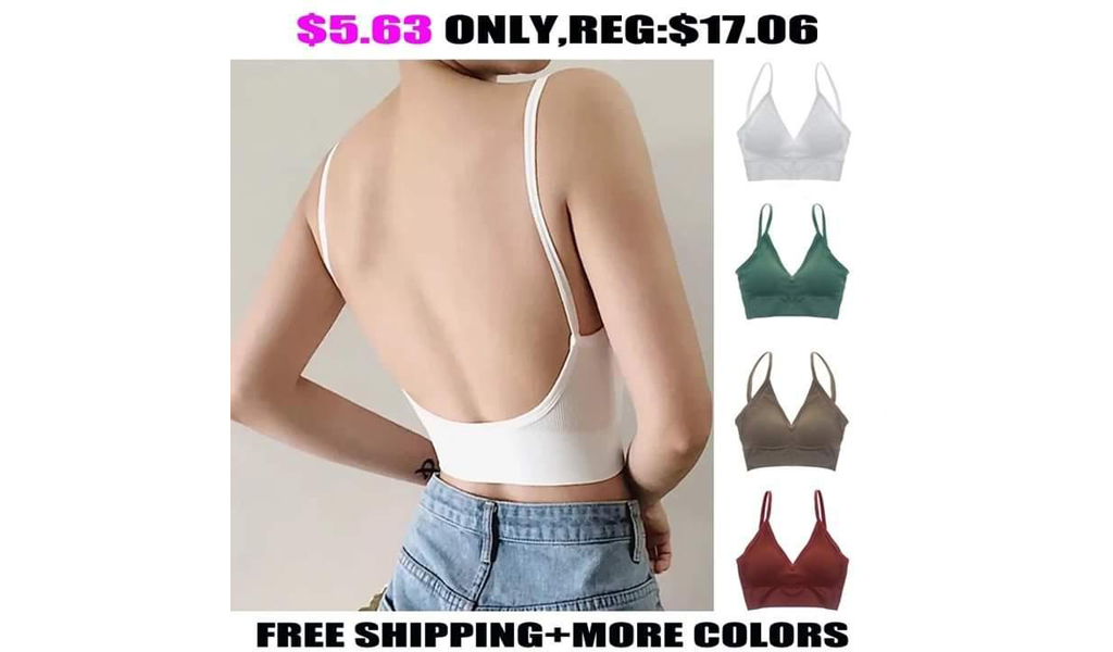 Women's Beauty Back Underwear U-Shaped Camisole Bra+FREE SHIPPING
