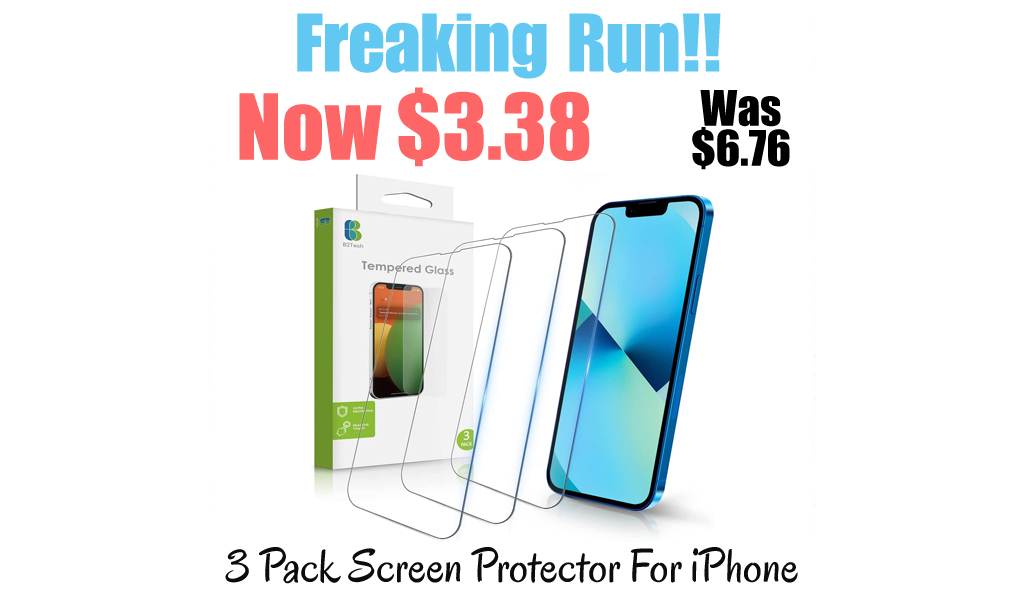 3 Pack Screen Protector For iPhone Only $3.38 Shipped on Amazon (Regularly $6.76)