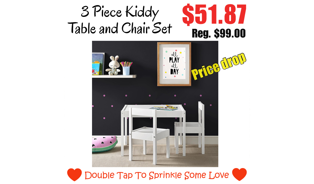 3 Piece Kiddy Table and Chair Set Only for $51.87 on Amazon (Regularly $99.00)