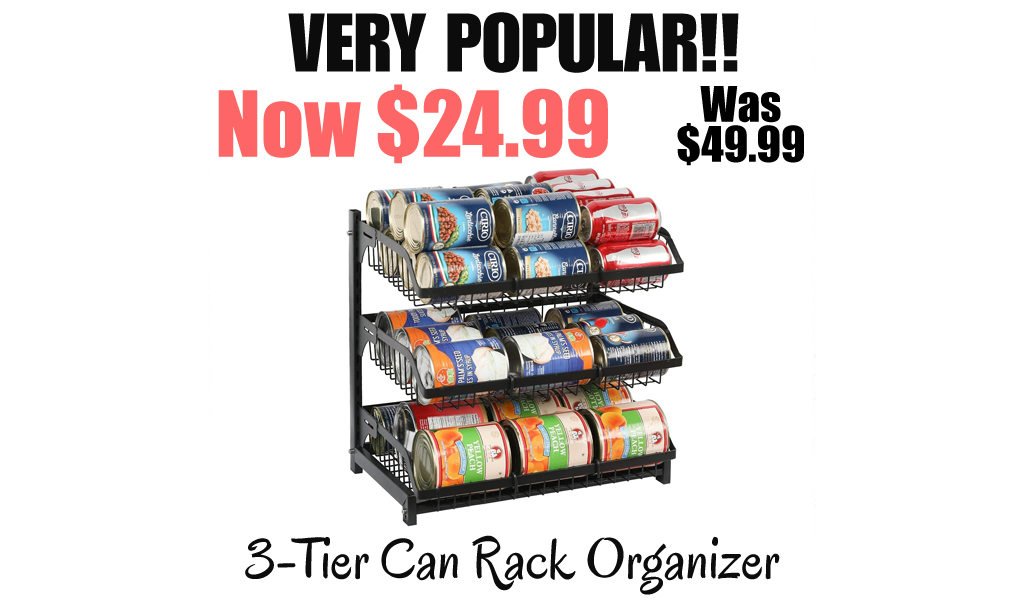 3-Tier Can Rack Organizer Only $24.99 on Amazon (Regularly $49.99)