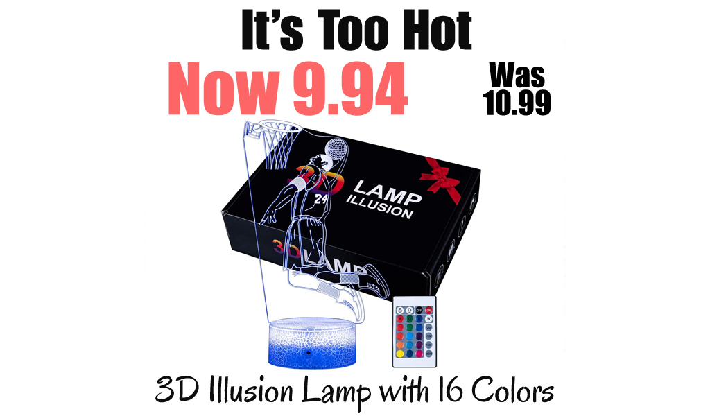 3D Illusion Lamp with 16 Colors Only $10.99 Shipped on Amazon (Regularly $21.99)