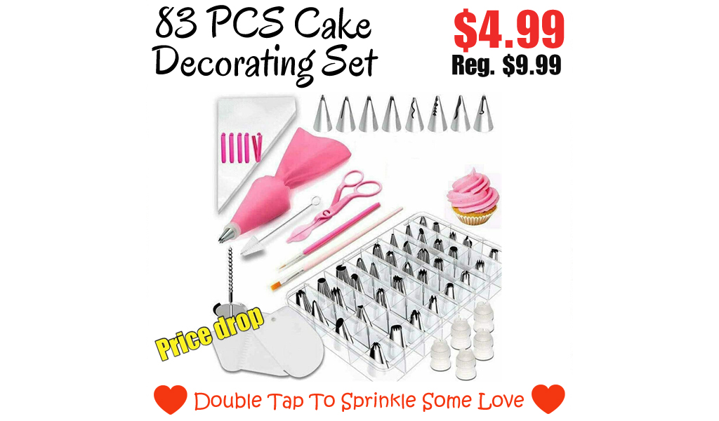 83 PCS Cake Decorating Set Only $4.99 Shipped on Amazon (Regularly $9.99)