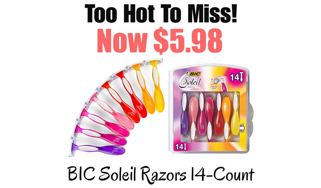 BIC Soleil Razors 14-Count Only $5.98 Shipped on Amazon (Regularly $19.99)