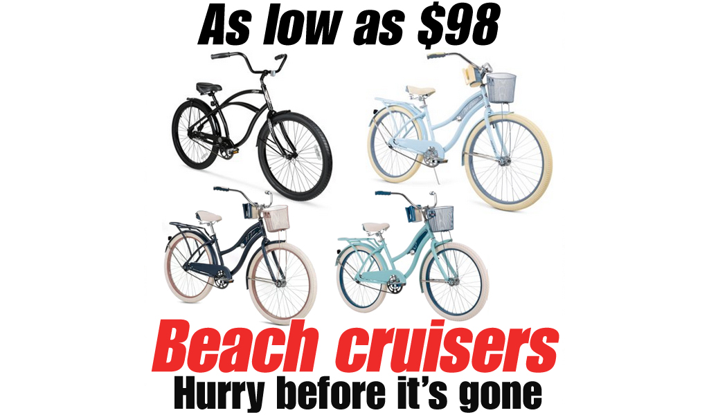 Beach Cruisers As Low As $98 on Walmart
