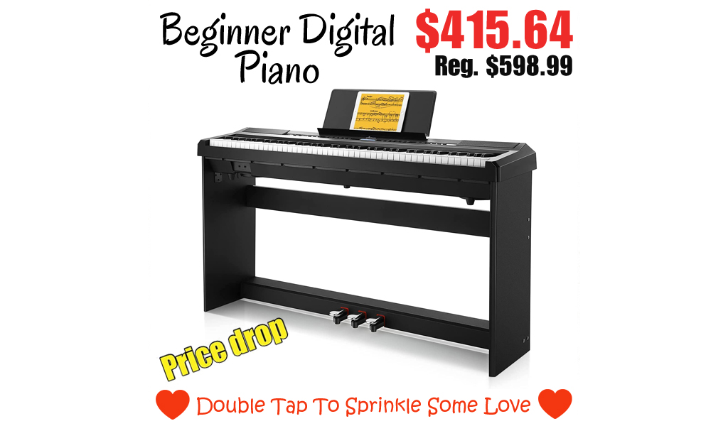 Beginner Digital Piano Only $415.64 Shipped on Amazon (Regularly $598.99)