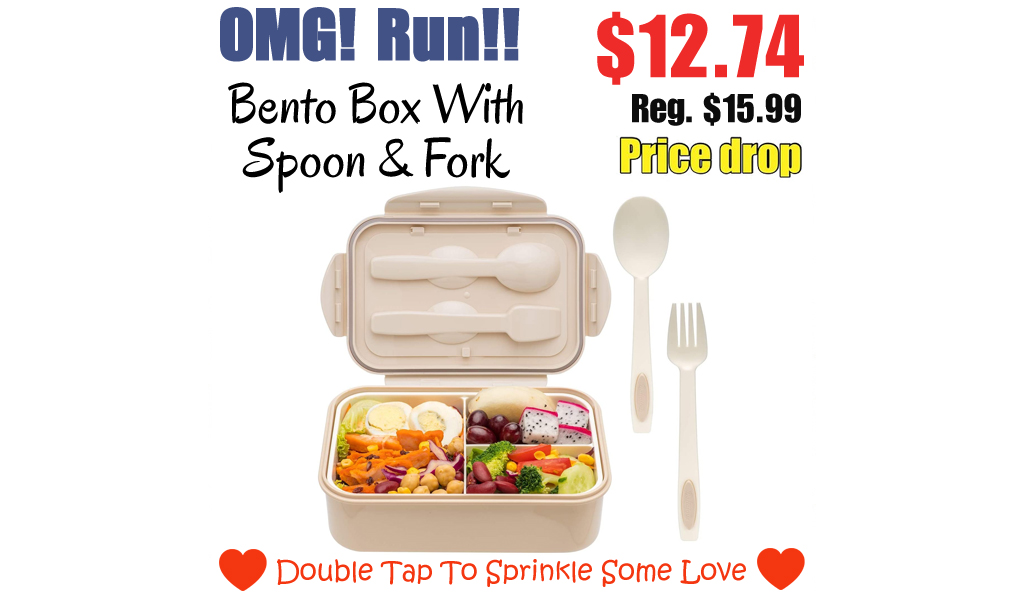 Bento Box With Spoon & Fork Only $12.74 Shipped on Amazon (Regularly $15.99)