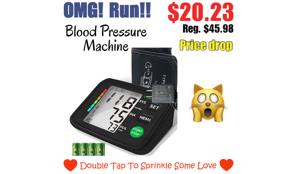 Blood Pressure Machine Only $20.23 Shipped on Amazon (Regularly $45.98)