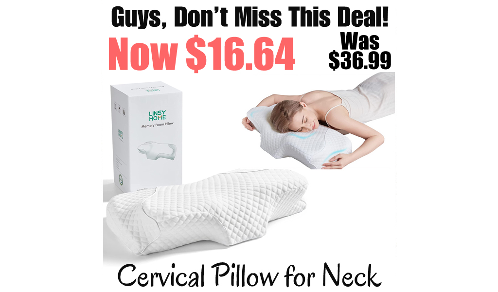 Cervical Pillow for Neck Only $16.64 Shipped on Amazon (Regularly $36.99)