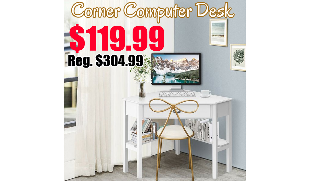Corner Computer Desk Just $119.99 Shipped on Walmart.com (Regularly $304.99)