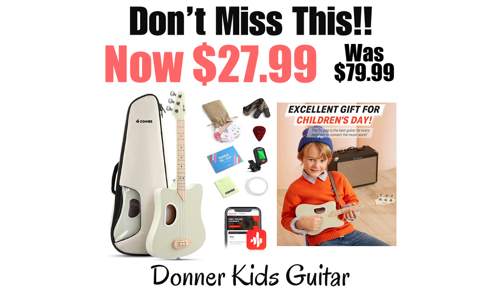 Donner Kids Guitar Only $27.99 Shipped on Amazon (Regularly $79.99)