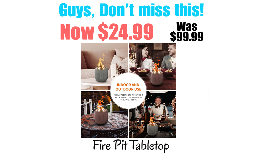 Fire Pit Tabletop Only $24.99 Shipped on Amazon (Regularly $99.99)