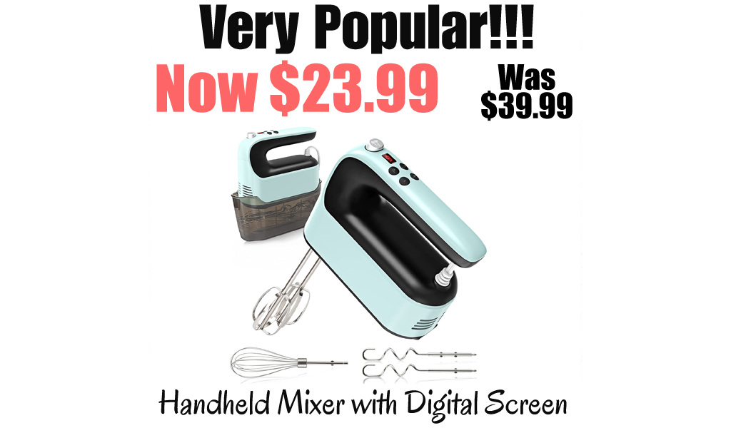 Handheld Mixer with Digital Screen Only $23.99 Shipped on Amazon (Regularly $39.99)