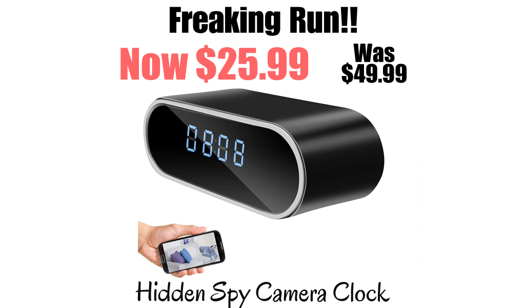 Hidden Spy Camera Clock Only $25.99 Shipped on Amazon (Regularly $49.99)