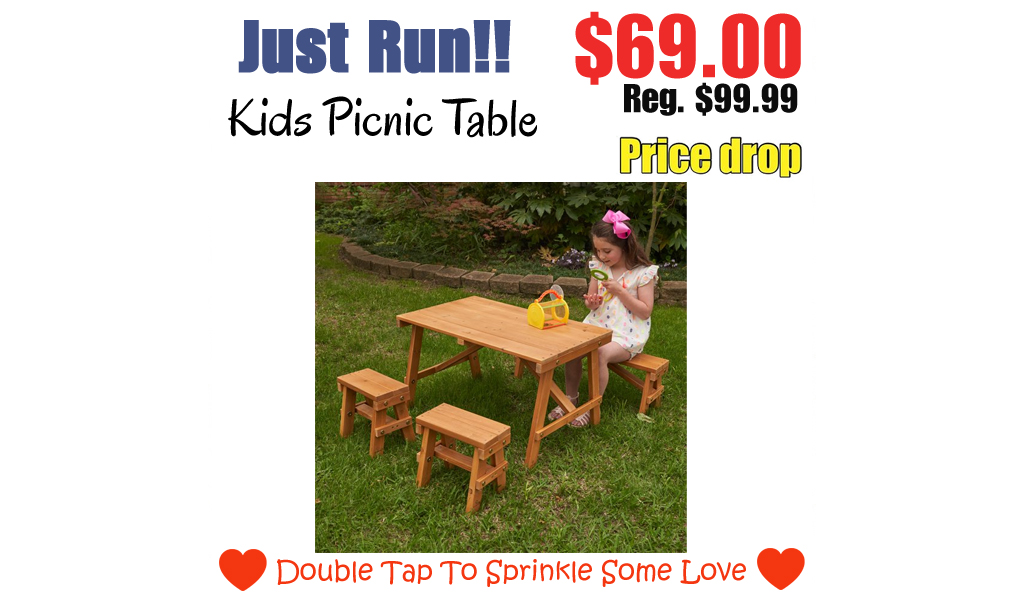 Kids Picnic Table Just $69.00 Shipped on Walmart.com (Regularly $99.99)