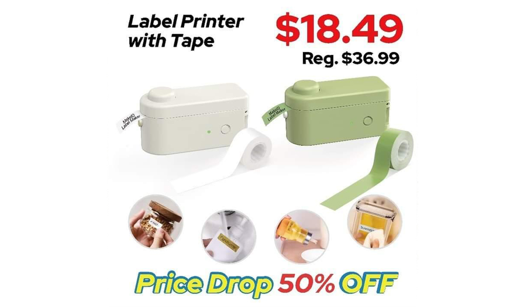 Label Maker with Tape Only $18.49 Shipped on Amazon (Regularly $36.99)