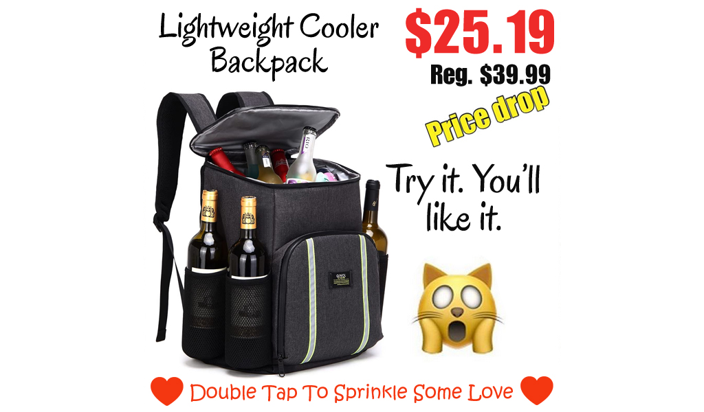 Lightweight Cooler Backpack for $25.19 on Amazon (Regularly $39.99)