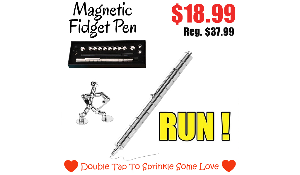Magnetic Fidget Pen Only for $18.99 on Amazon (Regularly $37.99)