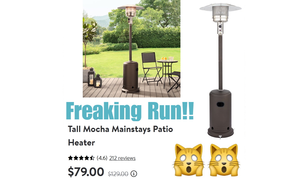 Mainstays Patio Heater Only $79 Shipped on Walmart.com (Regularly $129)