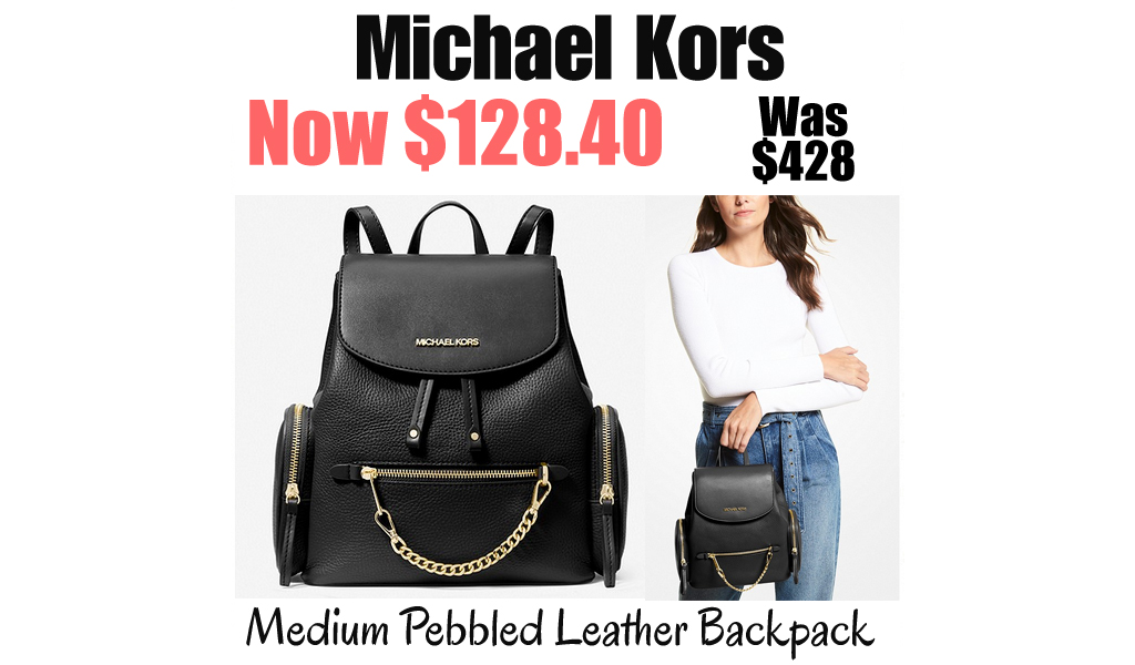 Michael Kors Medium Pebbled Leather Backpack Only $128.40 Shipped (Regularly $428)