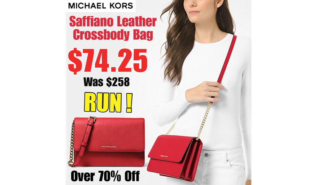 Michael Kors Saffiano Leather Crossbody Bag Only $74.25 Shipped (Regularly $258)