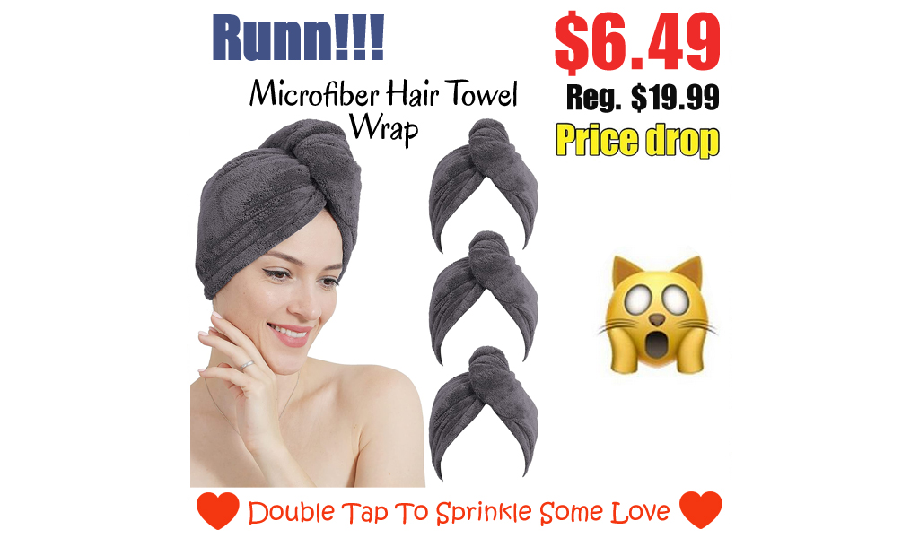 Microfiber Hair Towel Wrap Only $6.49 Shipped on Amazon (Regularly $19.99)