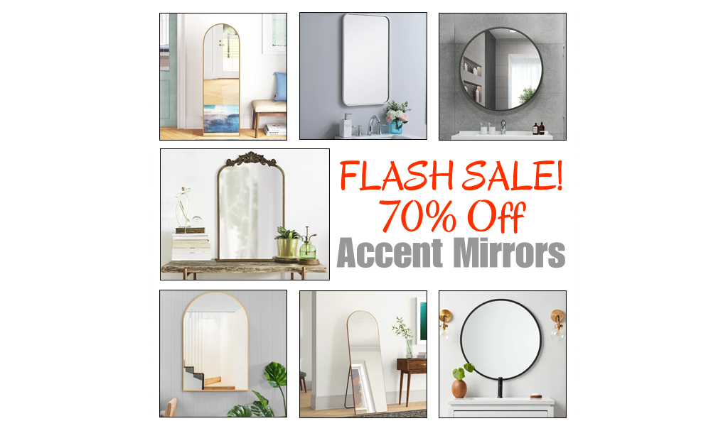 Accent Mirrors Up to 70% Off on Wayfair!