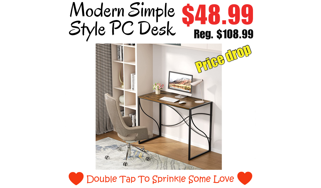 Modern Simple Style PC Desk Only for $48.99 on Amazon (Regularly $108.99)