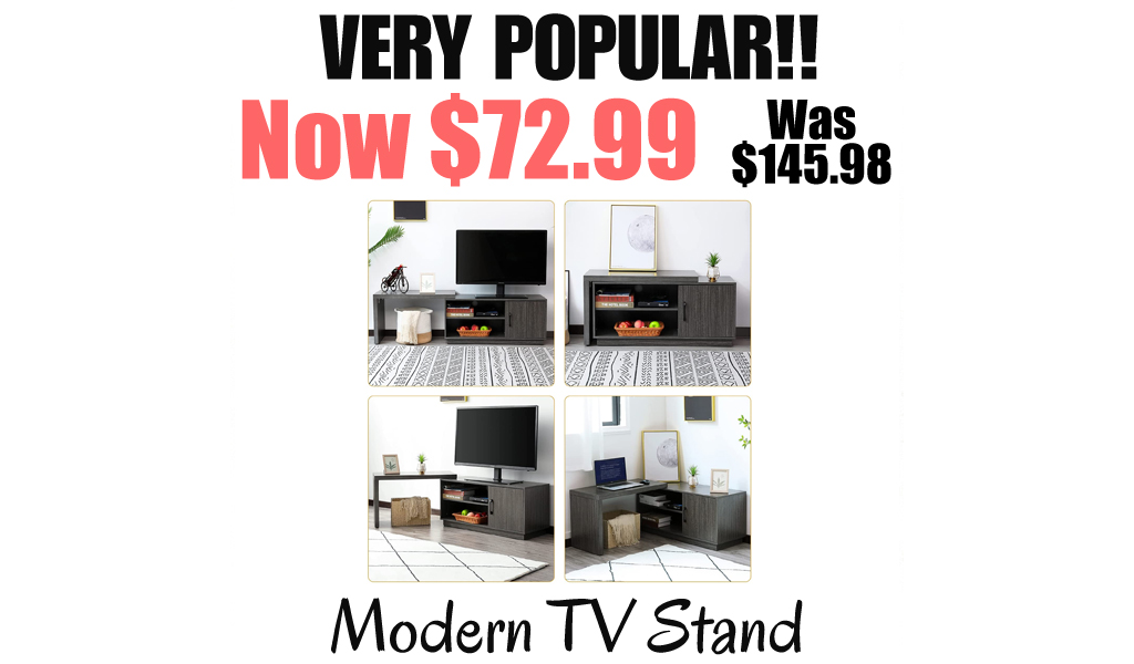 Modern TV Stand Only $72.99 Shipped on Amazon (Regularly $145.98)