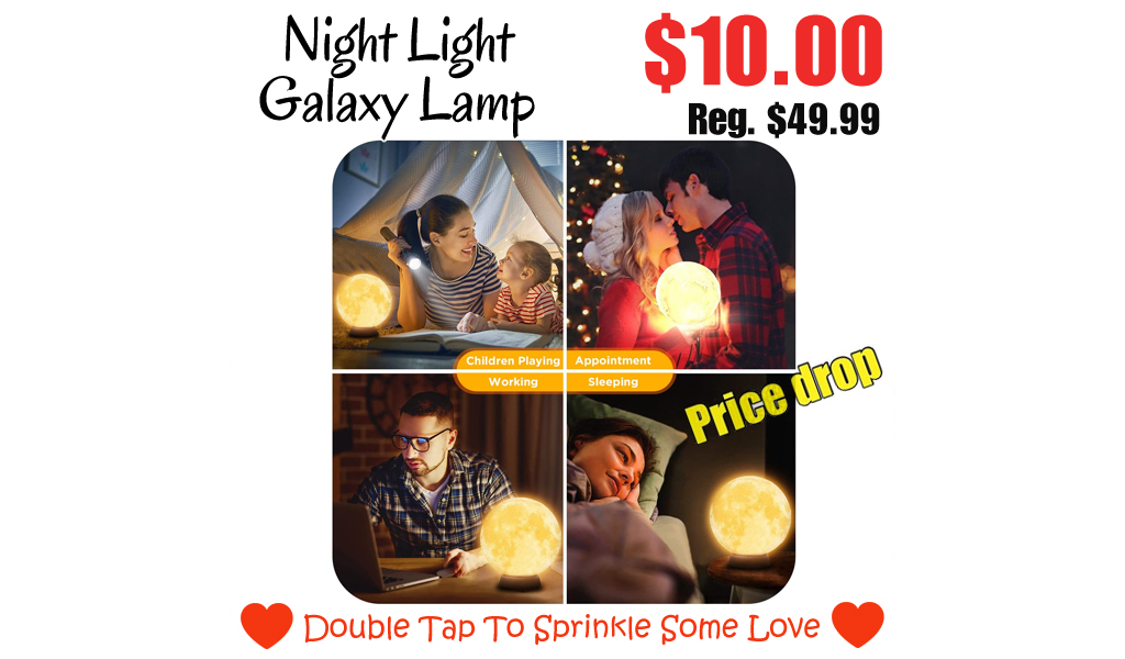 Night Light Galaxy Lamp Only $10.00 Shipped on Amazon (Regularly $49.99)