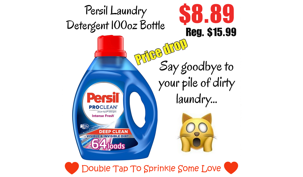 Persil Laundry Detergent 100oz Bottle Only $8.89 Shipped on Amazon (Regularly $16)