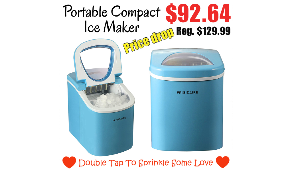 Portable Compact Ice Maker Only for $92.64 on Amazon (Regularly $129.99)