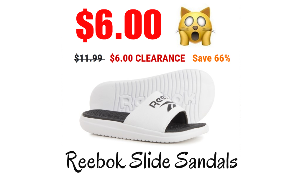 Reebok Dual-Density Slide Sandals Only $6.00 on sierra (Regularly $11.99)