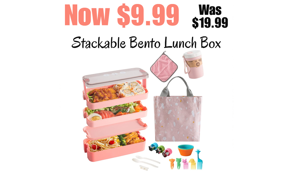 Stackable Bento Lunch Box Only for $9.99 on Amazon (Regularly $19.99)