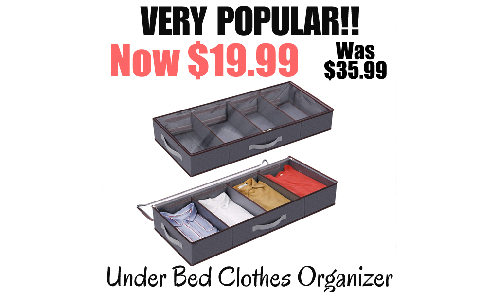 Under Bed Clothes Organizer Only $19.99 on Amazon (Regularly $35.99)