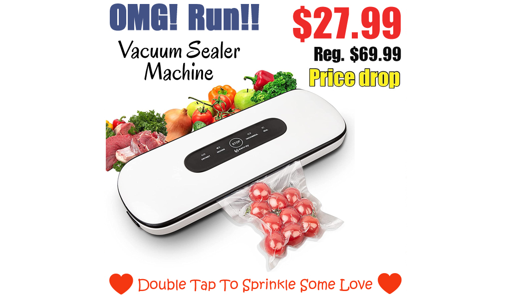 Vacuum Sealer Machine Only $27.99 Shipped on Amazon (Regularly $69.99)