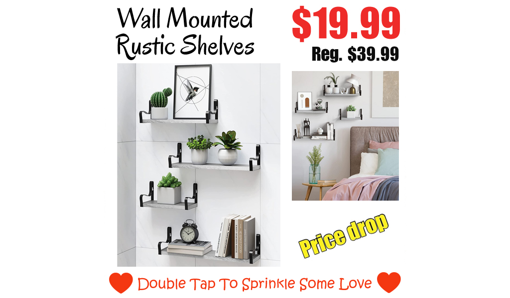 Wall Mounted Rustic Shelves Only $19.99 Shipped on Amazon (Regularly $39.99)