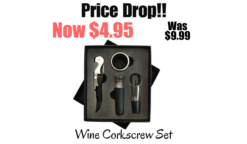 Wine Corkscrew Set Only $4.95 Shipped on Amazon (Regularly $9.99)