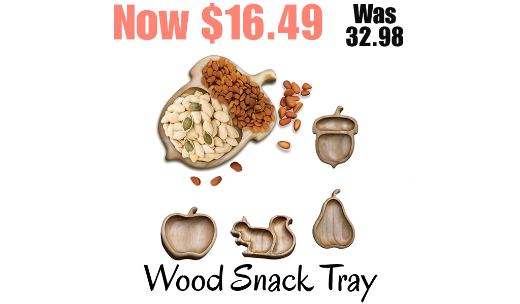 Wood Snack Tray Only for $16.49 on Amazon (Regularly $32.98)