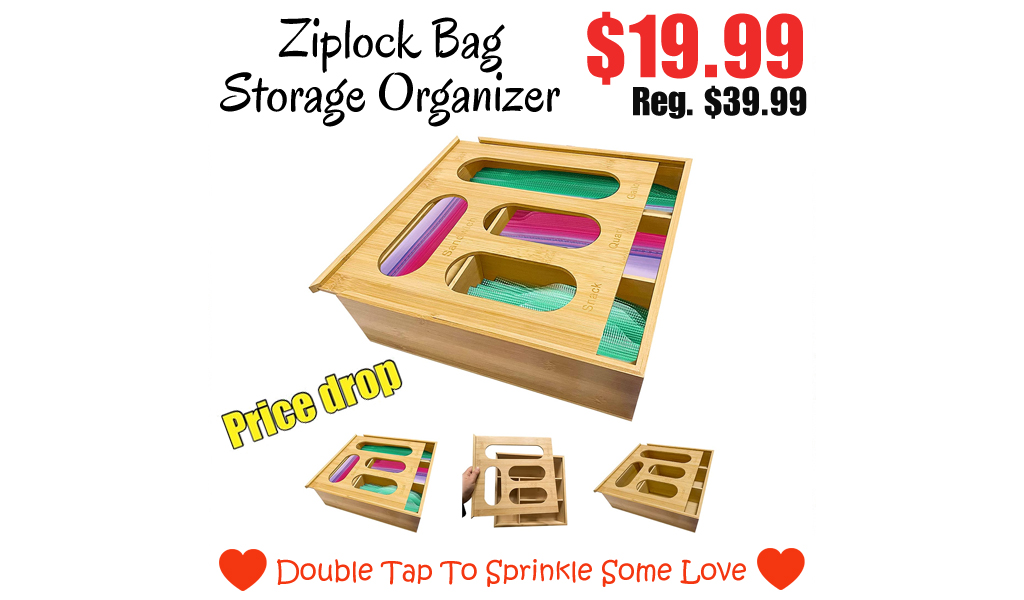 Ziplock Bag Storage Organizer Only for $19.99 on Amazon (Regularly $39.99)