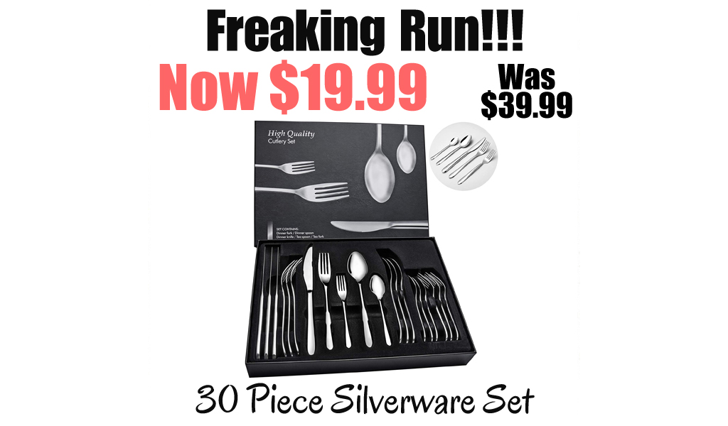30 Piece Silverware Set Only $19.99 Shipped on Amazon (Regularly $39.99)