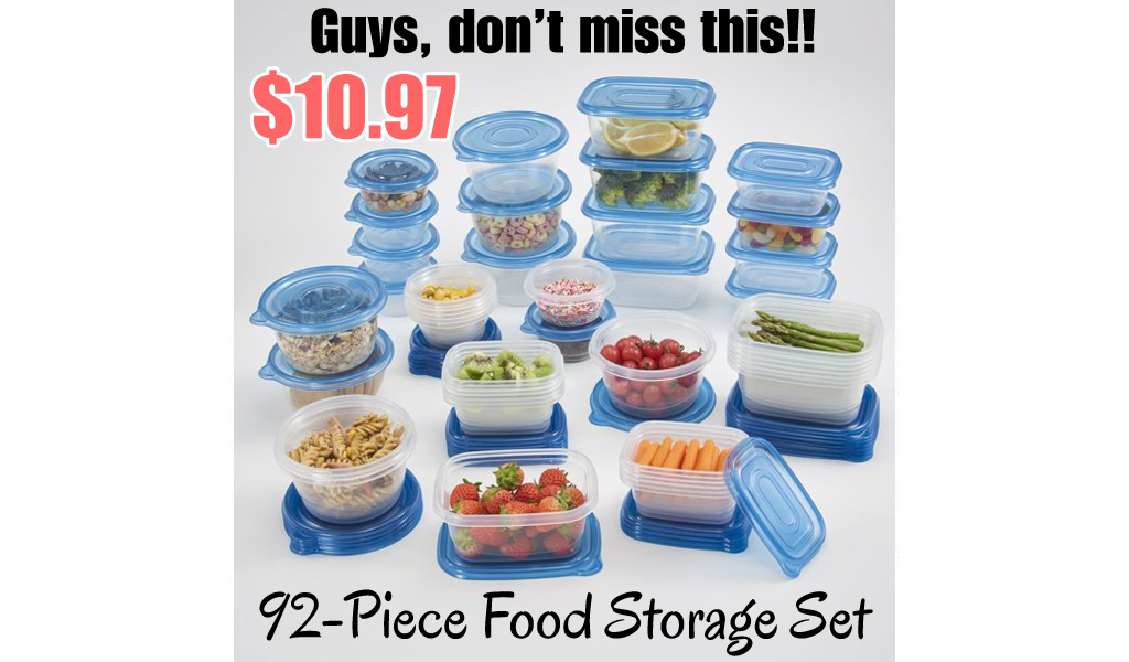 92-Piece Food Storage Set Just $10.97 Shipped on Walmart
