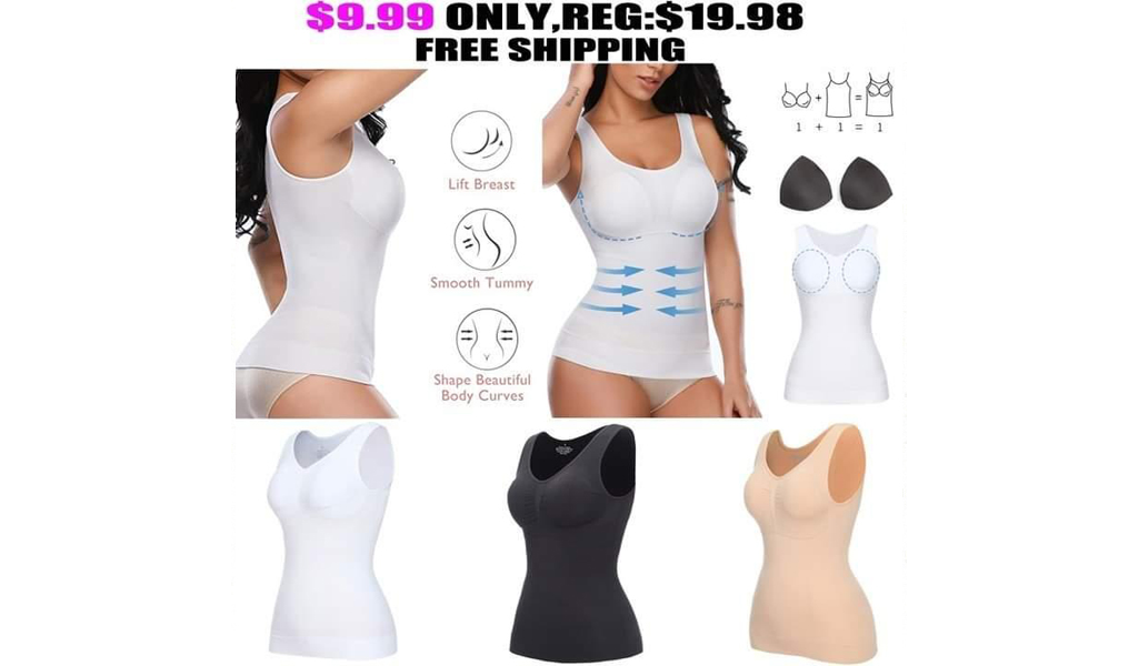 Abdominal Sports Vest Without Steel Ring With Chest Pad Shapewear Tank Tops+FREE SHIPPING