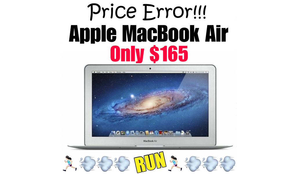 Apple MacBook Air Just $165 on Walmart (Regularly $1105.99)
