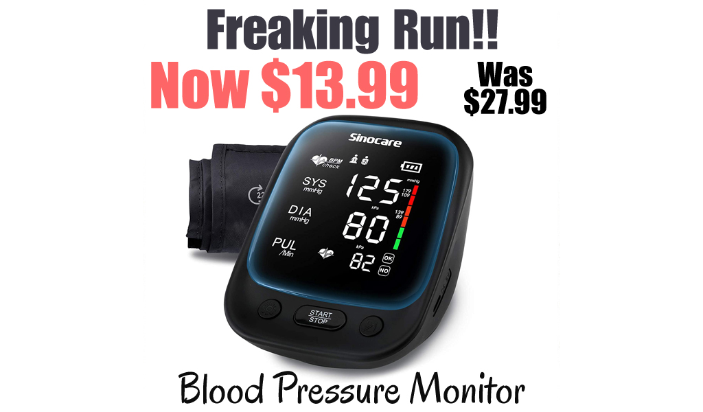Blood Pressure Monitor Only $13.99 Shipped on Amazon (Regularly $27.99)