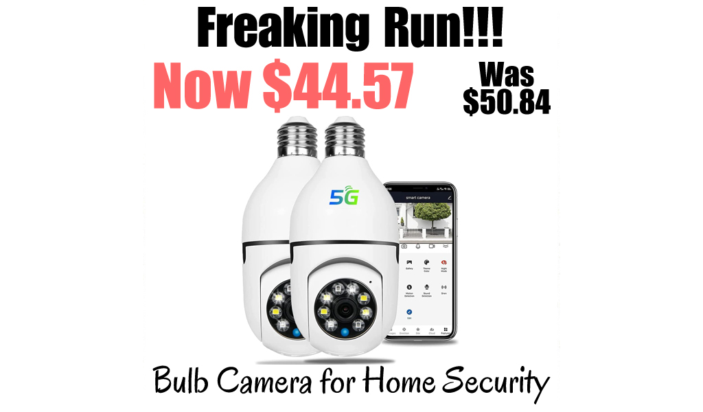 Bulb Camera for Home Security Only $44.57 Shipped on Amazon (Regularly $50.84)